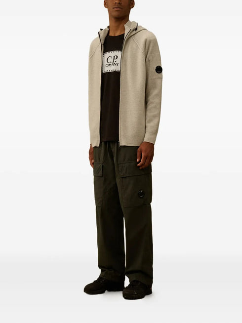 C.P. COMPANY ZIP UP HOODED SWEATER